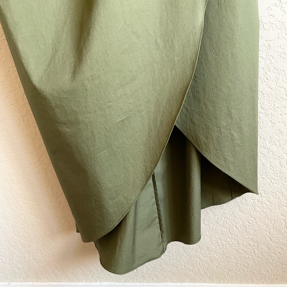 NWT Johanna Ortiz It's Never Too Late One Shoulder Midi Dress in Green Size 2 - Picture 10 of 15